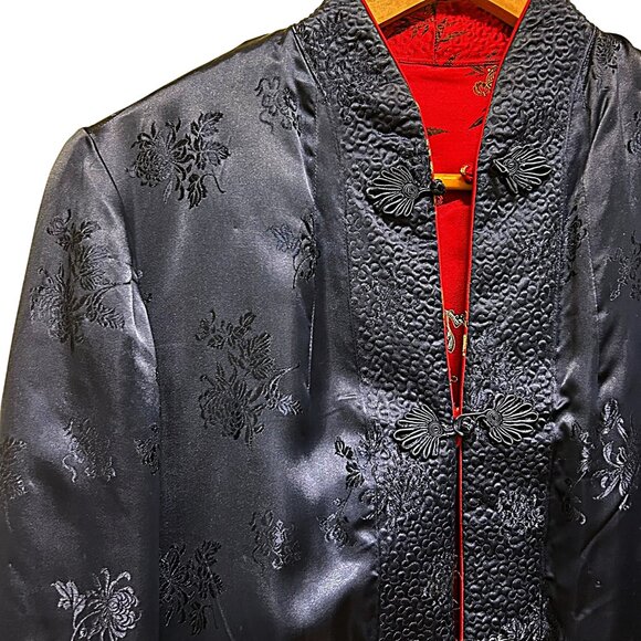 Vintage 1970s Solz Squirrel Reversible Floral Jacket Size L - Picture 4 of 14